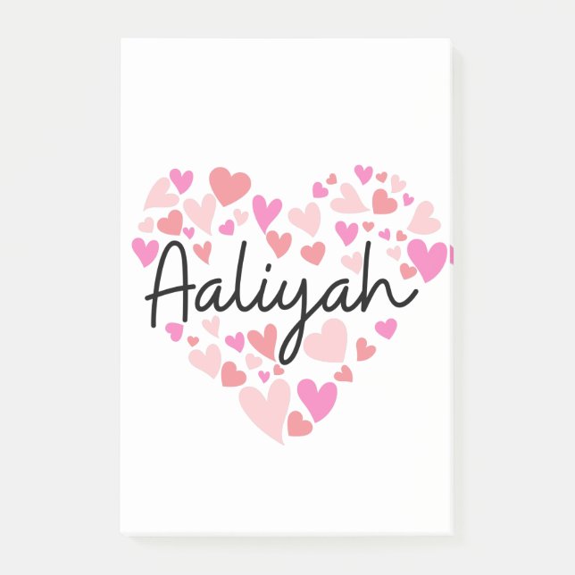 I love Aaliyah Post-it Notes (Front)
