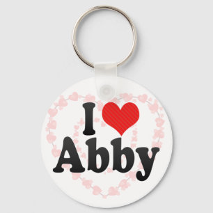 I Love Abby Keychain