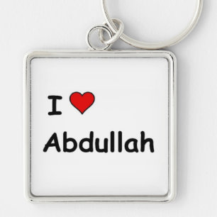 I Love Abdullah Keychain