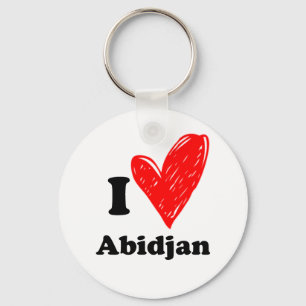 I love Abidjan Keychain