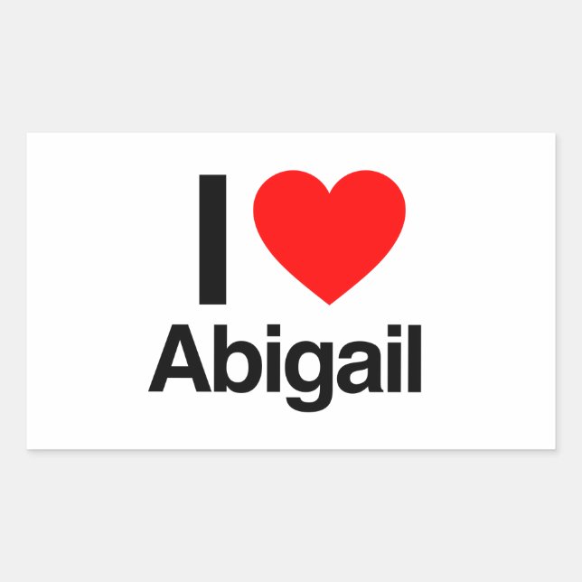 i love abigail sticker (Front)