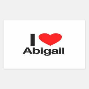 i love abigail sticker