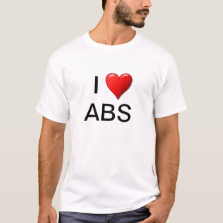 I Love ABS By Resign T-Shirt