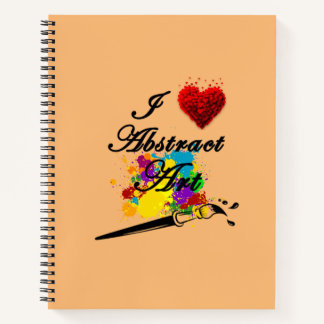 I LOVE ABSTRACT by Christèle Chabrette Notebook