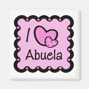 I Love Abuela Cute T-Shirt Magnet