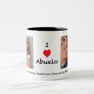 I love Abuelo 2 Photo Customizable Mug