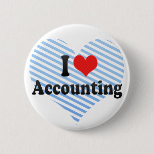 I Love Accounting 2 Inch Round Button