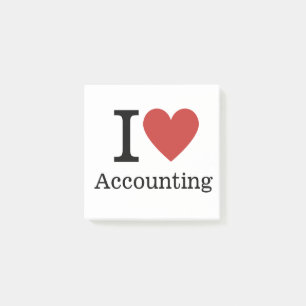 I ❤️ Love Accounting - Accounting Department Post-it Notes