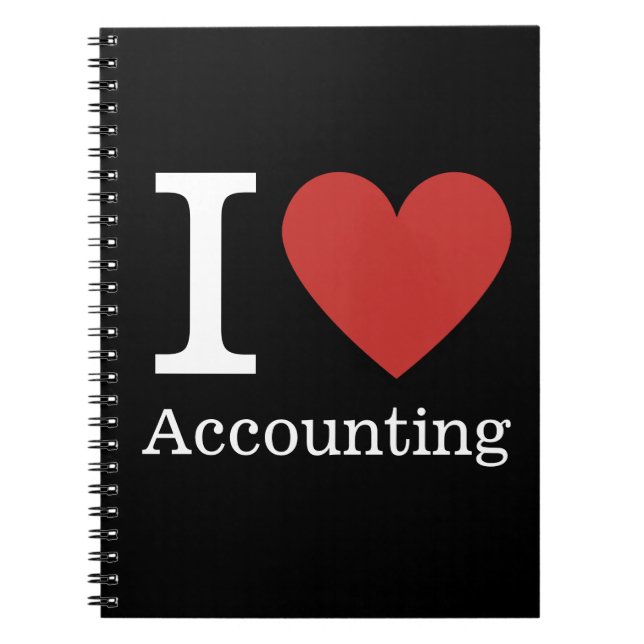 I ❤️ Love Accounting - Accounting Dept. NOTEBOOK (Front)