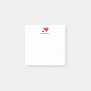 I ❤️ Love Accounting - Accounting Dept. Post-it Notes