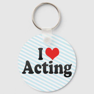 I Love Acting Keychain