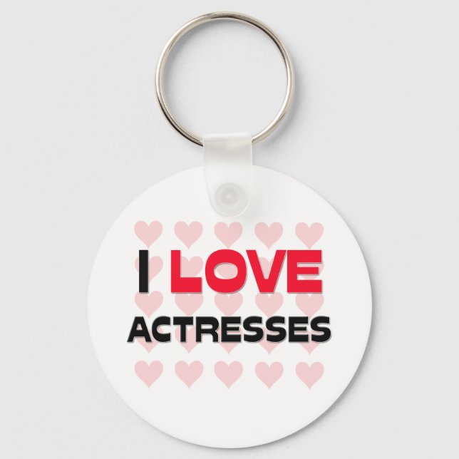 I LOVE ACTRESSES KEYCHAIN (Front)