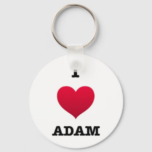 I Love Adam Keychain