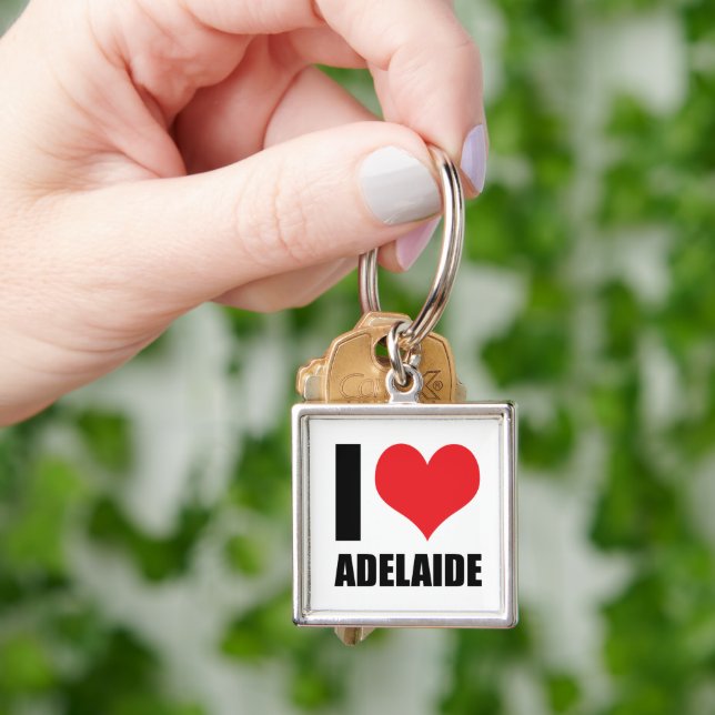 I love Adelaide Keychain (Hand)