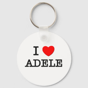 I Love Adele Keychain