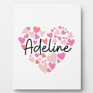 I love Adeline Plaque