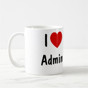 I Love Admin Coffee Mug