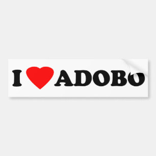 I Love Adobo Bumper Sticker