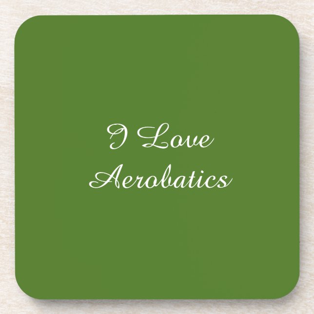 I Love Aerobatics Coaster (Front)
