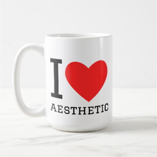 I love aesthetic coffee mug
