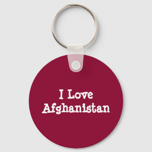 I Love Afghanistan Keychain
