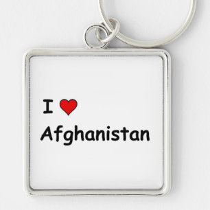 I Love Afghanistan Keychain