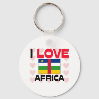 I Love Africa Keychain