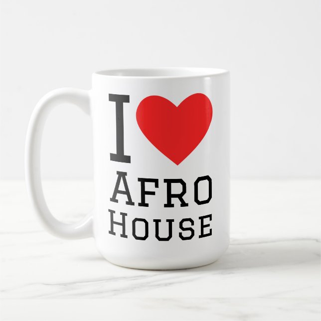 I love Afro house Coffee Mug (Left)