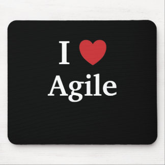 I Love Agile Quote Mug Project Manager Gift Idea Mouse Pad