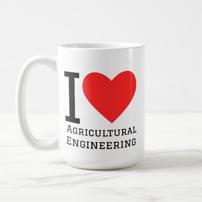 I love agricultural engineering  coffee mug (Left)