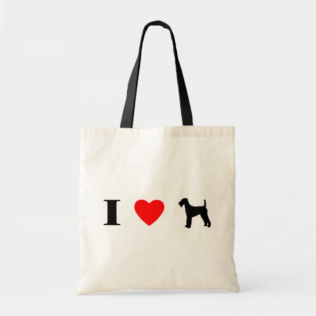 I Love Airedale Terriers Bag (Front)
