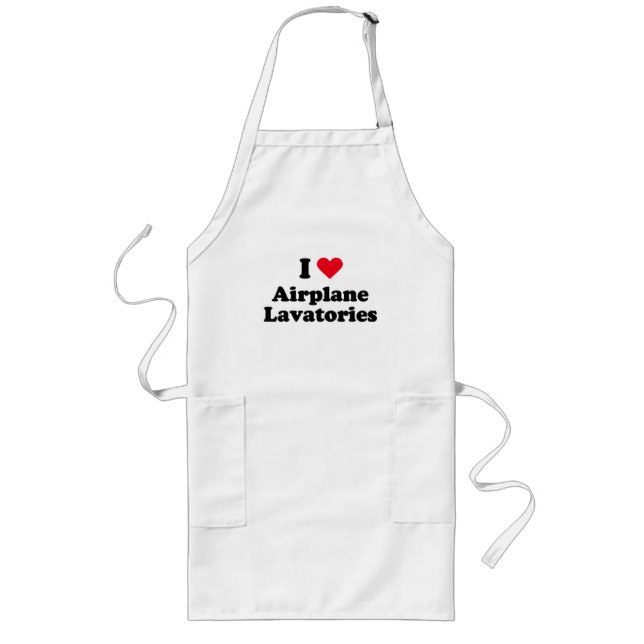 I love airplane lavatories long apron (Front)