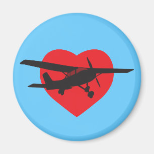 I Love Airplanes Magnet