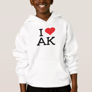 I Love AK - Heart - Hoodie