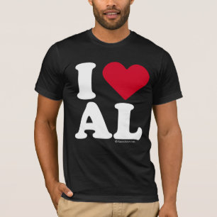 "I LOVE AL"  "I LOVE ALABAMA" T-Shirt