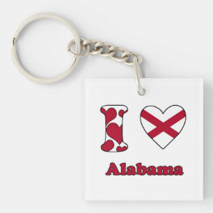 I love Alabama Keychain