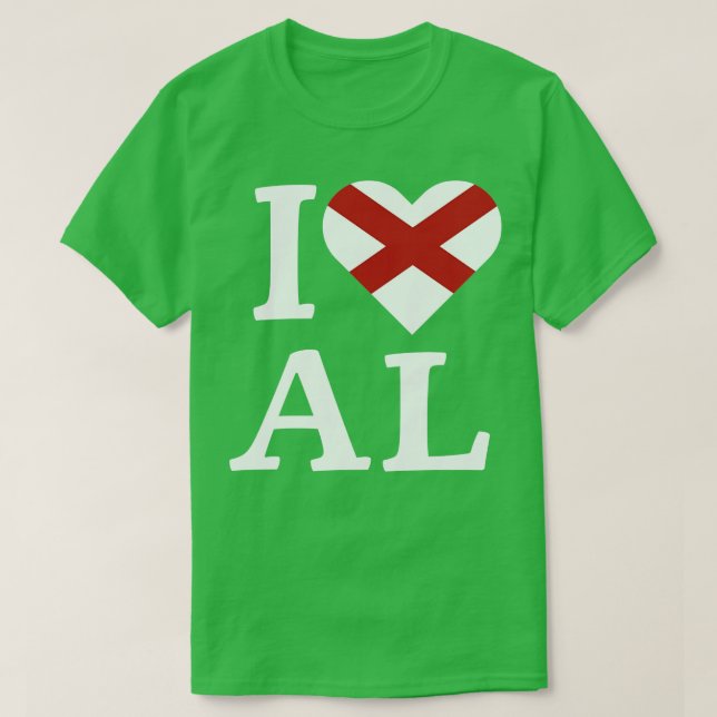 I love Alabama TShirt (Design Front)