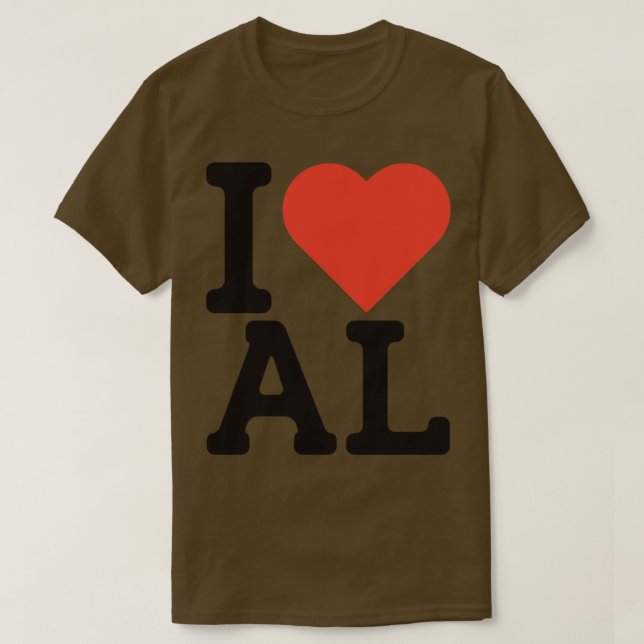 I Love Alabama TShirt 2 (Design Front)