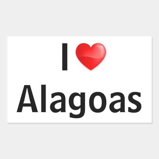 I love Alagoas Sticker (Front)
