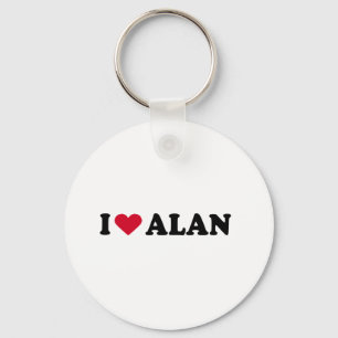 I LOVE ALAN KEYCHAIN