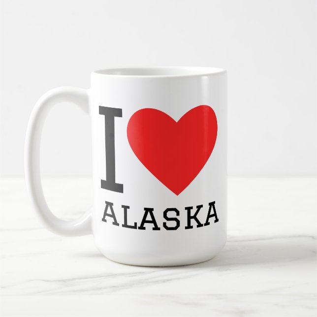 I love Alaska  Coffee Mug (Left)