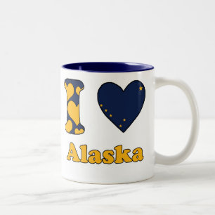 I love Alaska Two-Tone Coffee Mug
