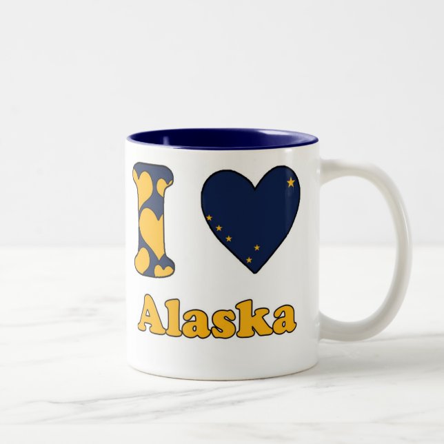 I love Alaska Two-Tone Coffee Mug (Right)