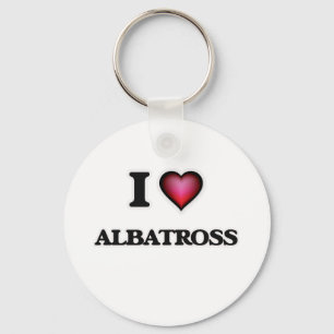 I Love Albatross Keychain