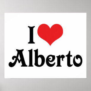 I Love Alberto Poster