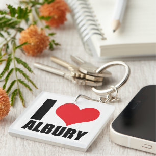I love Albury Keychain