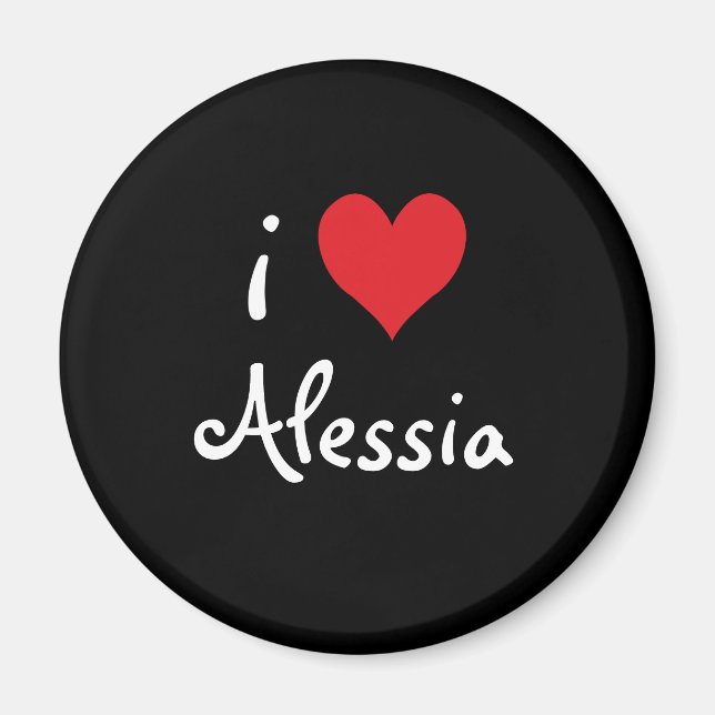 I Love Alessia Magnet (Front)