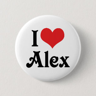 I Love Alex 2 Inch Round Button