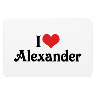I Love Alexander Magnet