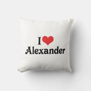 I Love Alexander Throw Pillow